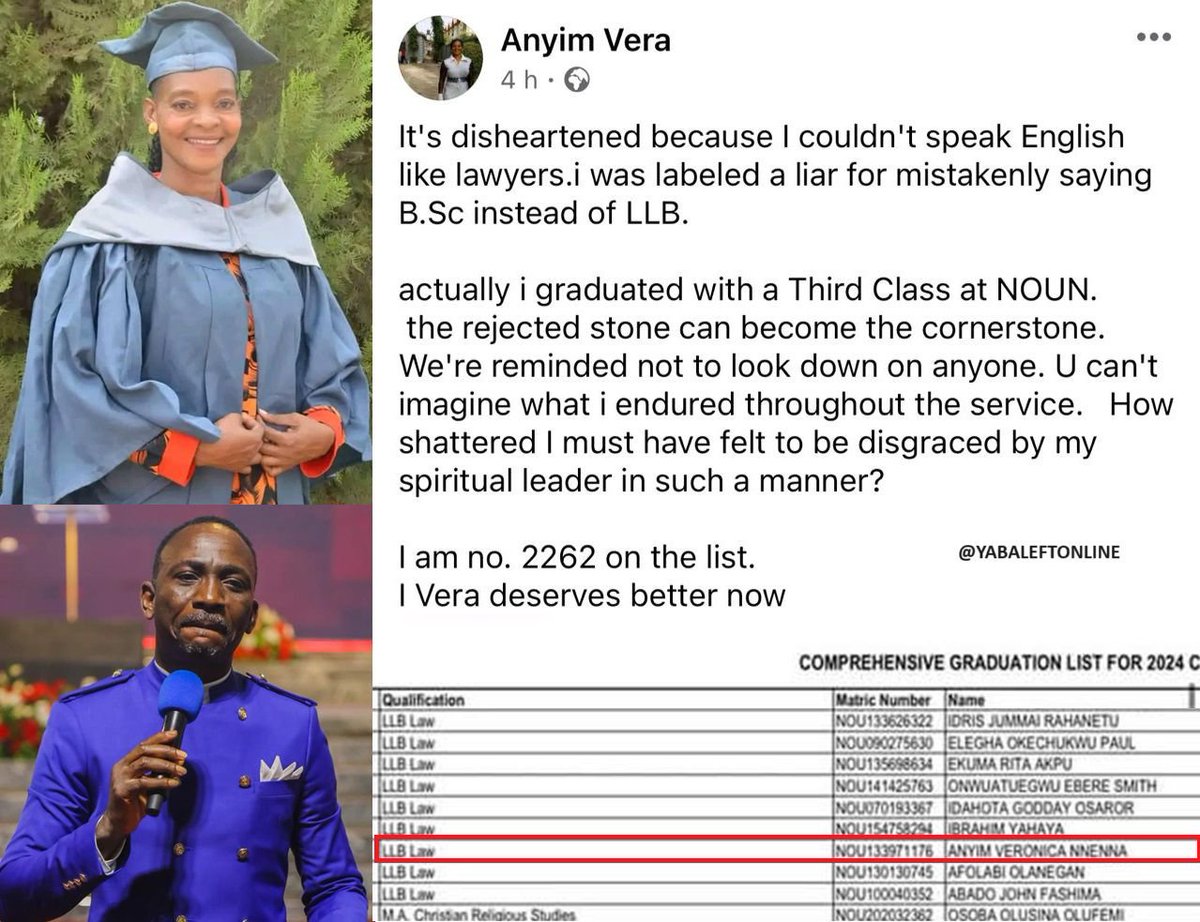 I was labeled a liar because I can't speak English - Anyim Vera speaks after Pastor Paul Enenche accused her of lying about her testimony in church; provides proof.
