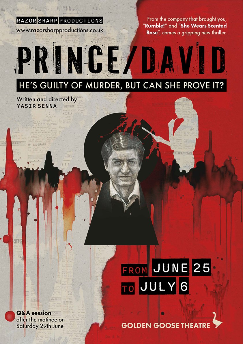 We're pleased to announce our next production 'Prince/David’ premieres in June 2024 at The Golden Goose. Get your tickets here;
ticketsource.co.uk/razorsharpprod…