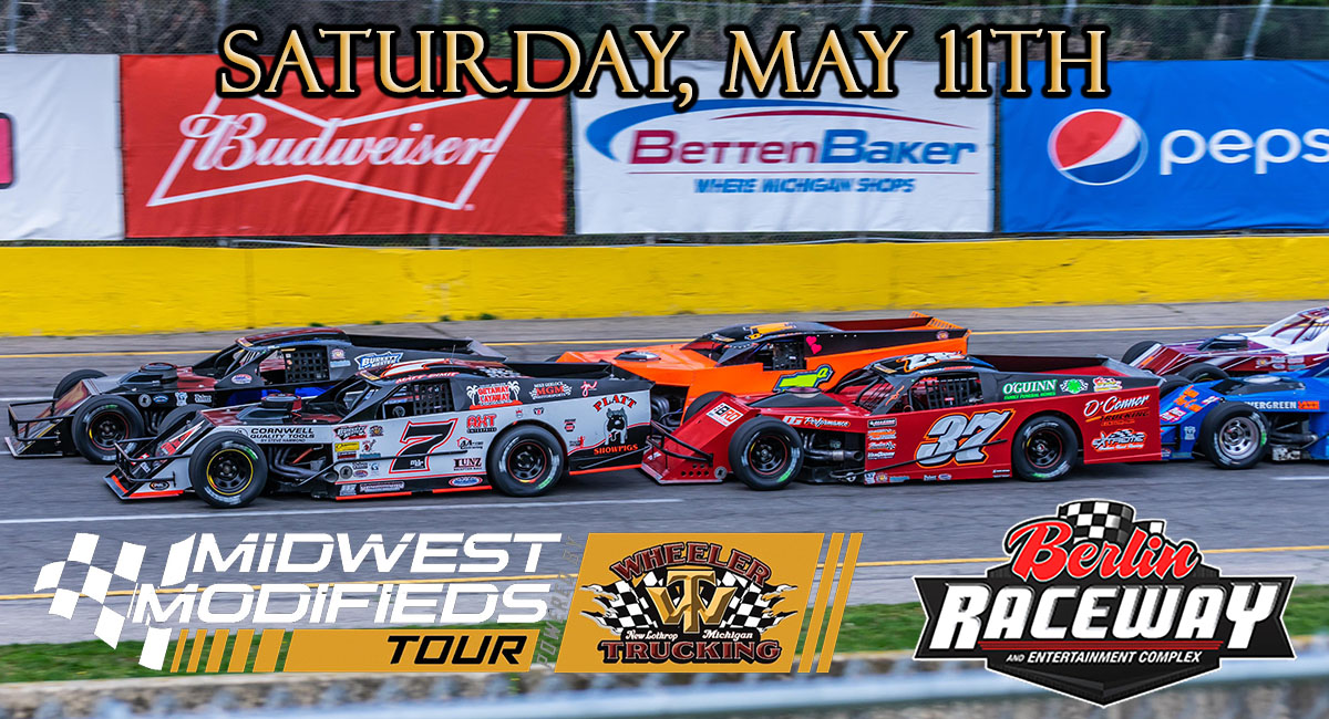 @RaceIRP @MidwestModsTour Saturday, May 11th - @BerlinRaceway (MI)
@MidwestModsTour powered by Wheeler Trucking (#MMTpbWT | #OpenWheelWarriors)
#MothersDay Celebration / Gray's Cleaning Services 50
🎟️'s ----> gatemastertickets.com/store/products…...
LIVE on @FloRacing 

Cont....