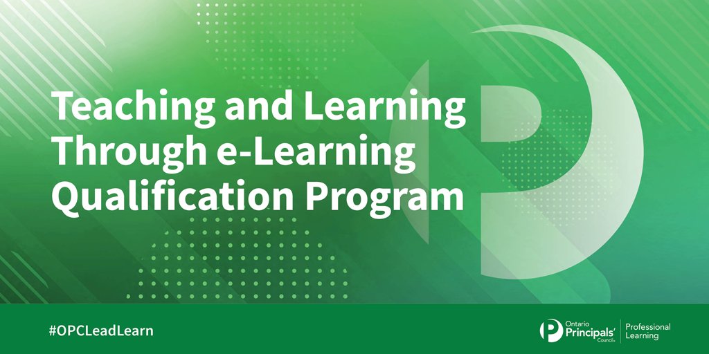 This Program introduces current and aspiring educational leaders to a variety of pedagogical and policy-related factors to effectively lead and support digital learning and teaching. 

Register by June 7! principals.ca/en/professiona… #OPCLeadLearn