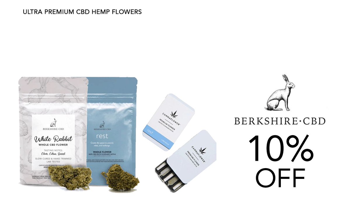 🌿🔥 Save big on premium CBD! Enjoy 10% off all Berkshire CBD products with code SOC. Shop now and feel the difference. 💯💚 Shop here: buff.ly/3U1KYLn