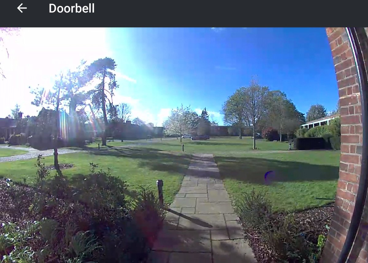 Doorbell cam view...