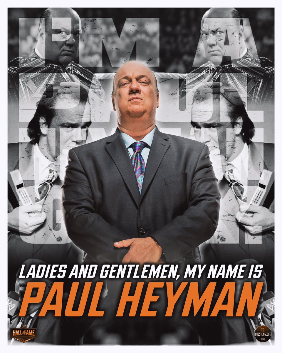 ‘Ladies and gentlemen, my name is Paul Heyman.’ #PaulHeyman #WWE #HallOfFamer #TheWiseman #SpecialCounsel @HeymanHustle