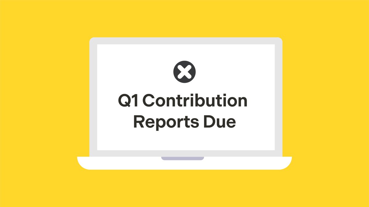 Party and Third Party Advertiser Q1-2024 contribution reports are due today. Login to Election's Alberta's online financial system to submit your report. The Q1-2024 contribution reports will be published on April 30, 2024.