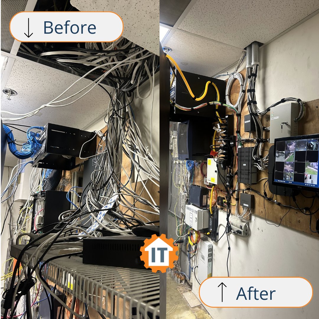 🔌 Proud to showcase our latest structured cabling project! From planning to execution, our team delivers top-notch solutions for seamless digital infrastructure. #StructuredCabling #TechExcellence 🌐🔧
