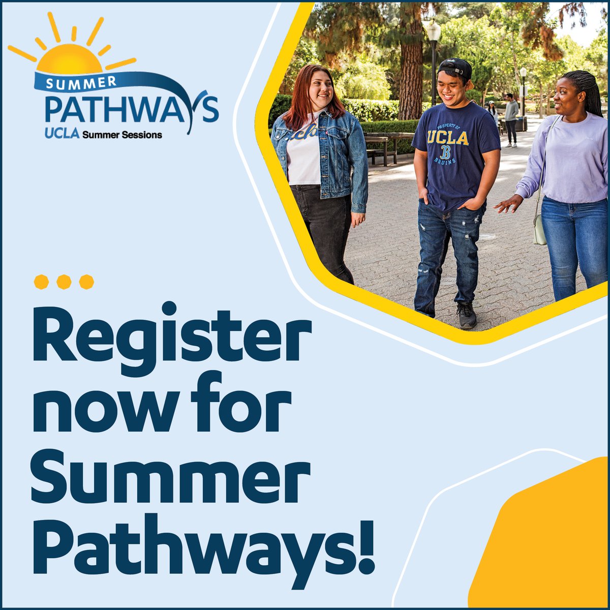 Join our webinar on April 18 to learn more about Summer Pathways, a new Summer Sessions program for UCLA students! Chart your unique academic path through thoughtful major selection and take advantage of early access to college academic counseling. bit.ly/uclasummerpath…