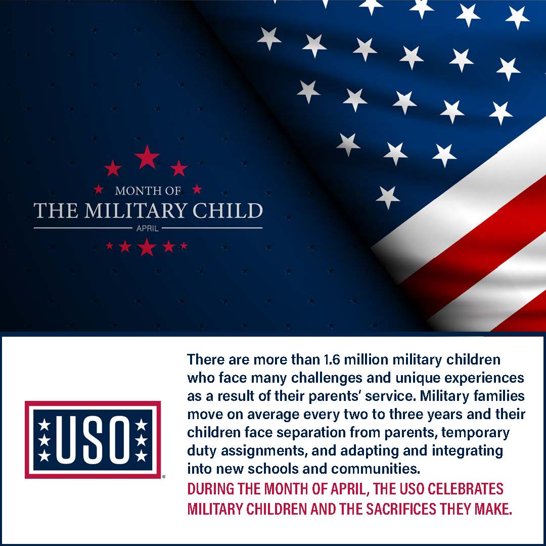 Happy Purple Up Day and Happy Month of the Military Child.