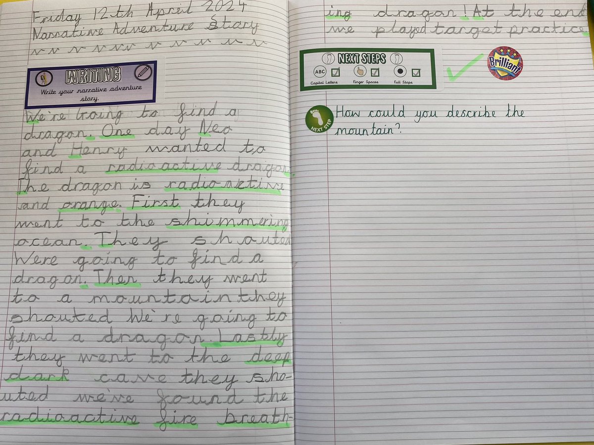 I was amazed at the remarkable writing in #LFP1EF today! We were writing our own adventure story inspired by @malorieblackman’s ‘We’re Going to Find a Monster’ @lea_forest_aet @lea_forest_curr @Lea_Forest_HT @LFP_Dep @LFP_MissEvans