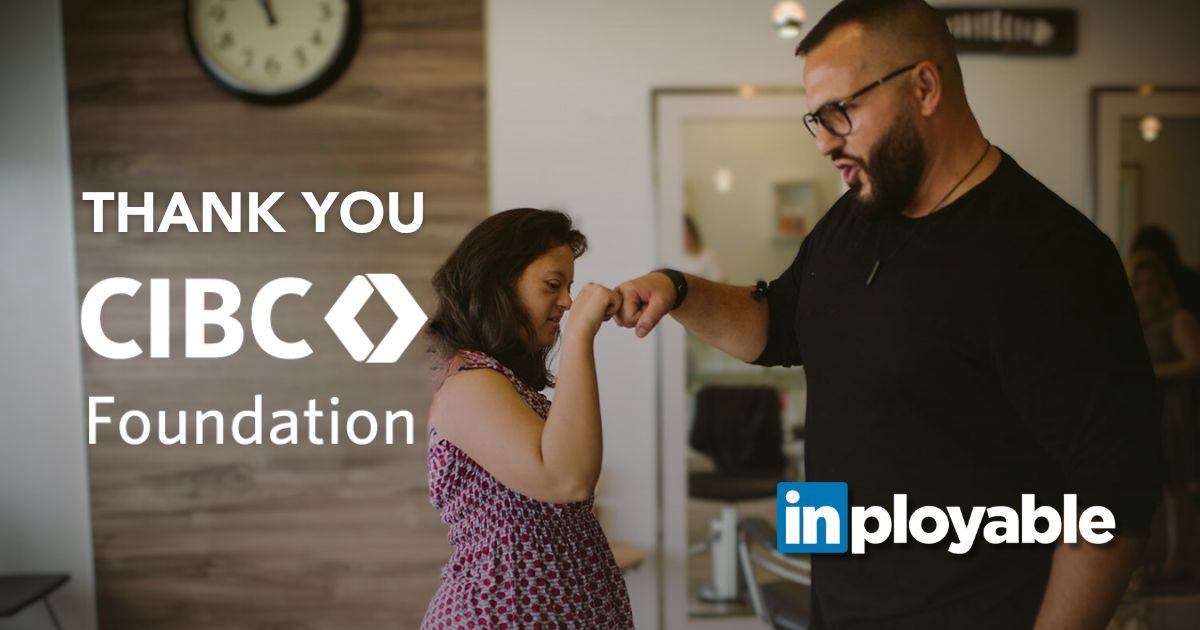 With support from @CIBC Foundation, Inployable is helping create social and economic opportunities for all. Sponsors like CIBC help us break down barriers and foster inclusivity in the workplace. Searching for a job or looking to hire? Learn more at buff.ly/3vOn3qA.