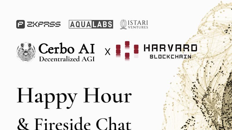 Excitingly, we delved into the future of technology together! Thanks to the organizers Harvard Blockchain @HBSCryptoClub and gratitude to @CerboAI, @zkPass, @IstariVentures for co-hosting the Happy Hour. #AquaLabs #AIDemocracy #Blockchain at #HarvardBlockchain event!