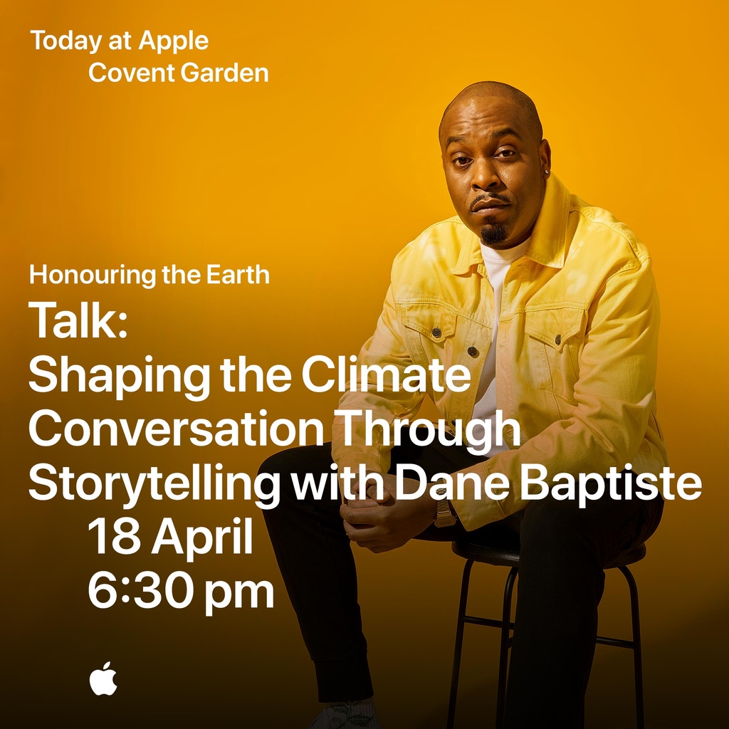 Join me at Apple Covent Garden on 18 April. I’ll be exploring the power of storytelling and comedy in support of climate action as part of a panel of passionate planet advocates. The session is free but spots are limited. Sign up at the link in my bio. #TodayatApple