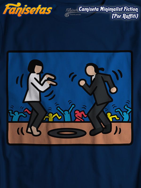 #Minimalist #Fiction #camisetas #tees #tshirts #pulpfiction #vincentvega #miawallace #keithharing #misirlou #dance #dancing #vinilo #vinyl #musica #music #fanisetas Ilustrado por #raffitidesign buff.ly/3xw2KhY