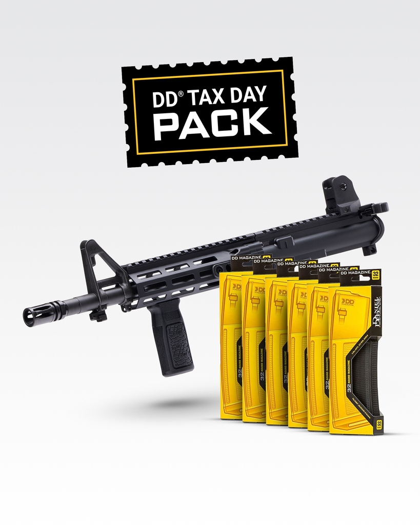 Get more bang for your buck with the DD Tax Day Pack! Get 6 free mags when you buy the Contract Overrun URG: danieldefense.com/dd-tax-day-pack