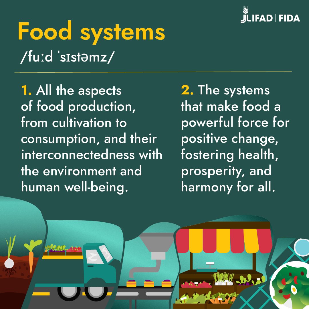 Investing in better #FoodSystems means investing in a better future where no one goes hungry, communities thrive, and our planet flourishes ✨🌎