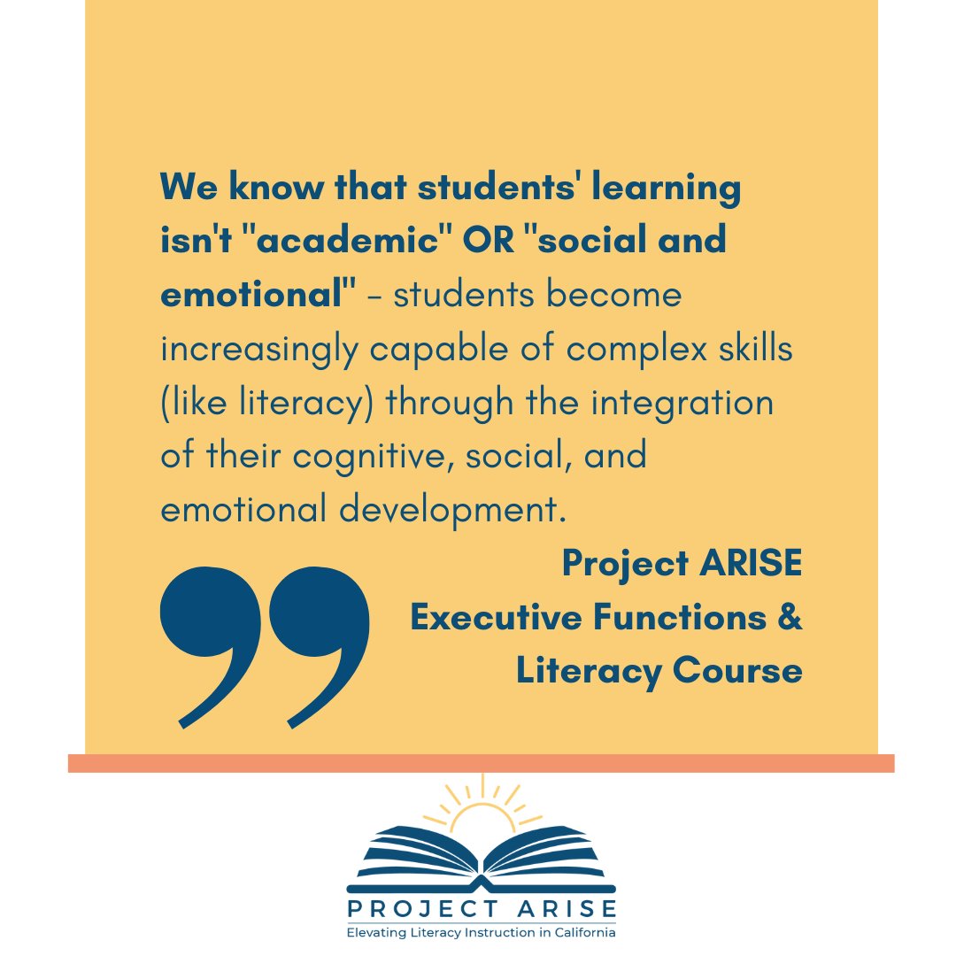 📚 Unlocking Literacy: Integrating Cognitive, Social, and Emotional Development 🌟 Join us for our Executive Functions in Literacy course, where we delve into the multifaceted skills essential for reading success. #ProjectARISE #ExecutiveFunctions #EducationEvolved @turnaround
