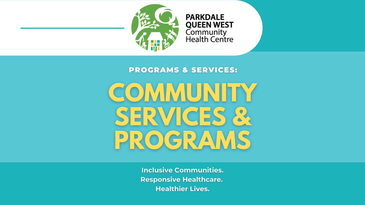 Not sure which location will have the services you're looking for? Our program calendar has the services and community programs for our Parkdale and Queen West locations, click the link to see what's available today: