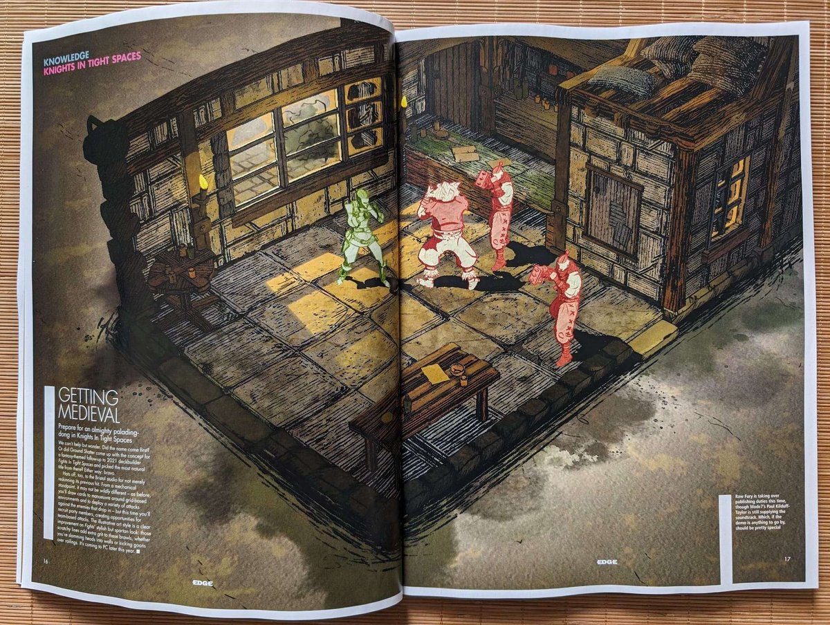We're in an upcoming issue of Edge! Look at those colours in print 😍 Thank you @edgeonline for the feature! ⚔️