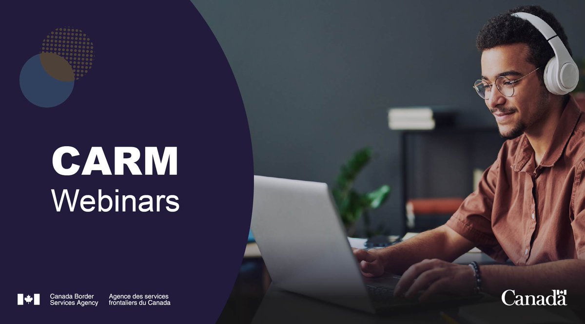 Attention small or medium businesses! If your business imports goods into Canada, and is not yet using the CARM Client Portal, we encourage you to attend our webinar on April 17. Register today: cbsa-asfc.gc.ca/services/carm-…