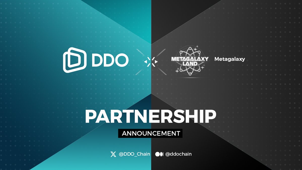 🚀 Exciting news! #DDOChain and @metagalaxyland are now official partners! ⚡️MetaGalaxy Land is a next generation blockchain based MetaFi metaverse experience platform. Our investors able create and exchange their own customized planets as NFTs and participate the metaverse as