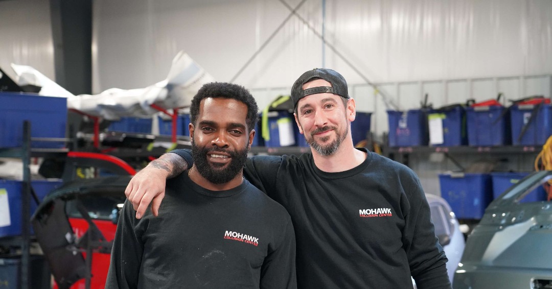 Congratulations to our Collision Center employees of the month, Brandon Chappell and Donnie Kerr! Thank you so much for your hard work!! We couldn't do it without you both🏆🎉 . #Mohawkcollision #employeeofthemonth #hardwork