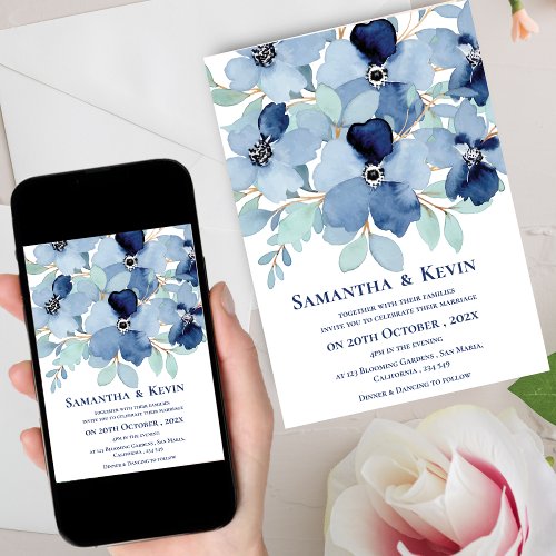 Elegant Moody Watercolor Blue Floral Wedding Invitation zazzle.com/elegant_moody_… via @zazzle 
#weddinginvitation #weddingstationery #moodybluefloralweddinginvitation #floralweddinginvitation #zazzlemade