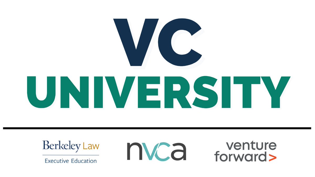 Registration is now open for #VCUniversity! Cohort 16 of our industry-leading certificate course, led in partnership with @nvca and @BerkLawExecEd, starts this June. Early bird pricing is available until May 17th. Learn more and register to join us. ✨ ow.ly/6wfu50Rgo6J