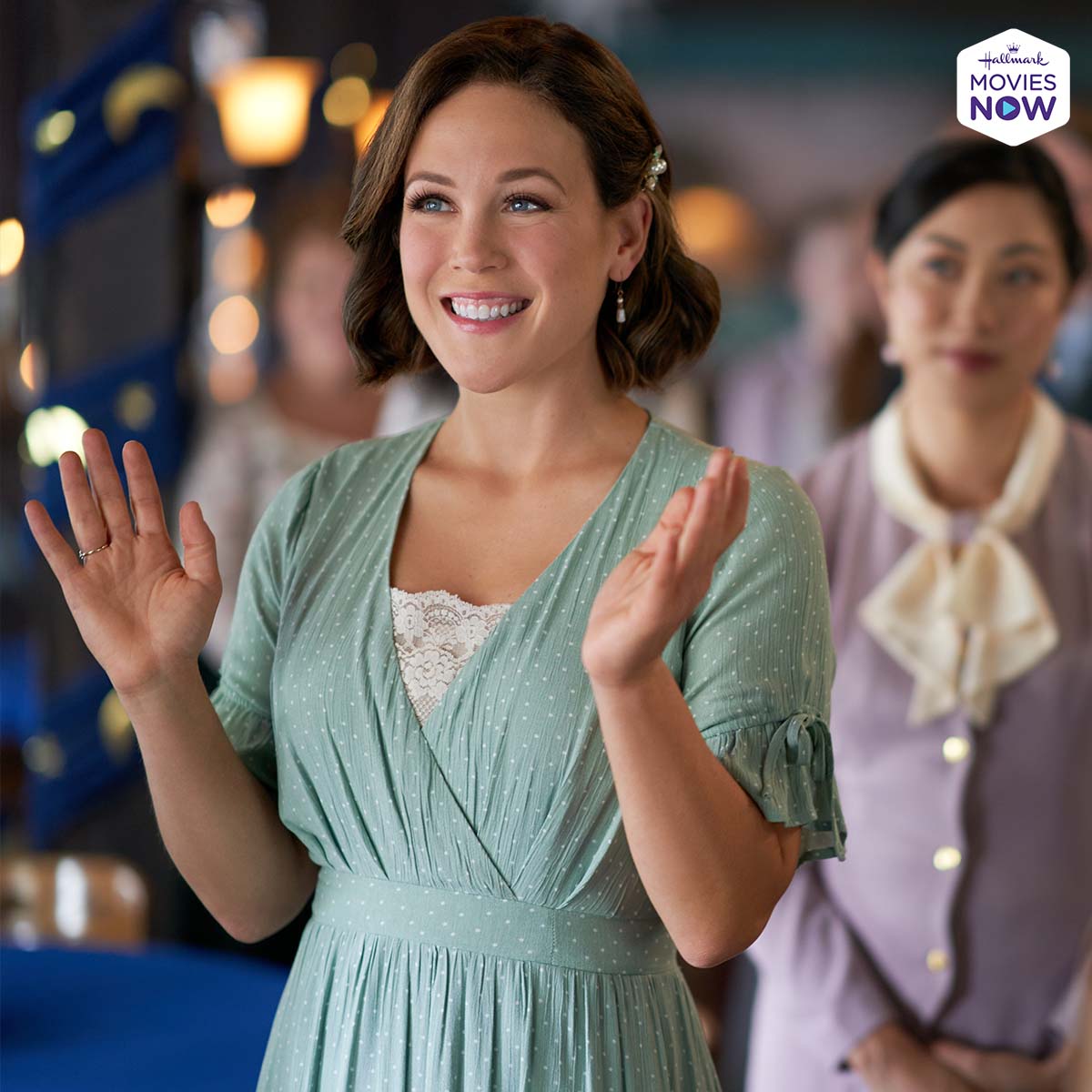 Celebrate along with Elizabeth @erinkrakow in the next episode of #WhenCallsTheHeart! Stream the latest episode today! #Hearties