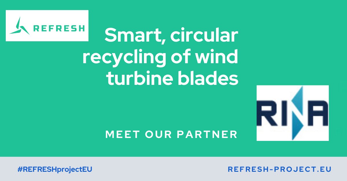 refresh_eu's tweet photo. Meet our project coordinator #RINA Consulting. 

@RINA1861 is responsible for the REFRESH business plan, and is leading the #LCA activities, including the #circularbydesign approach. Find out more 👉 https://t.co/rLct3kCRHZ

#windenergy #composites #recycling #circulareconomy https://t.co/wlRtmv7beb