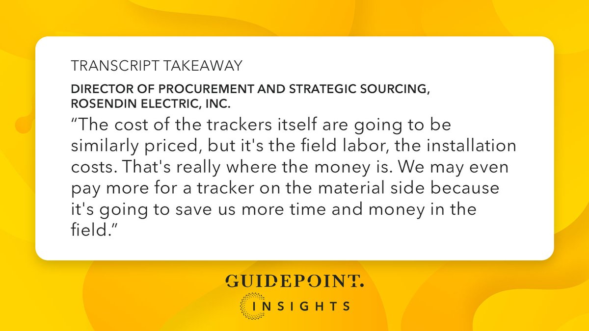 GP_Insights's tweet photo. A director of procurement at a top 5 EPC comments on why $ARRY is losing to GameChange Solar. Click the link for more on #solar trends. $NXT $SHLS $FSLR https://t.co/JdJaVjlWPl https://t.co/YqNBkU6JKx