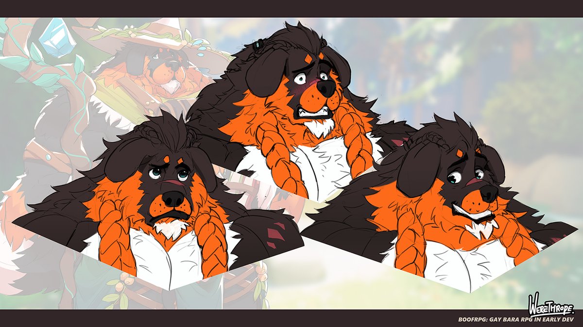 more of my RPG progress on its way! :9 look at this big fluffy man ❤️