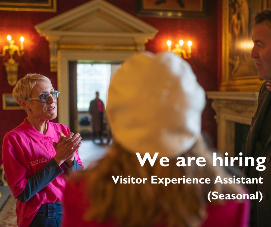 Hiring 📢 We're hiring Visitor Experience Assistants to be the face of our lovely home. Want to join us? Apply by 21 April. Find out more: chiswickhouseandgardens.org.uk/the-trust/work…