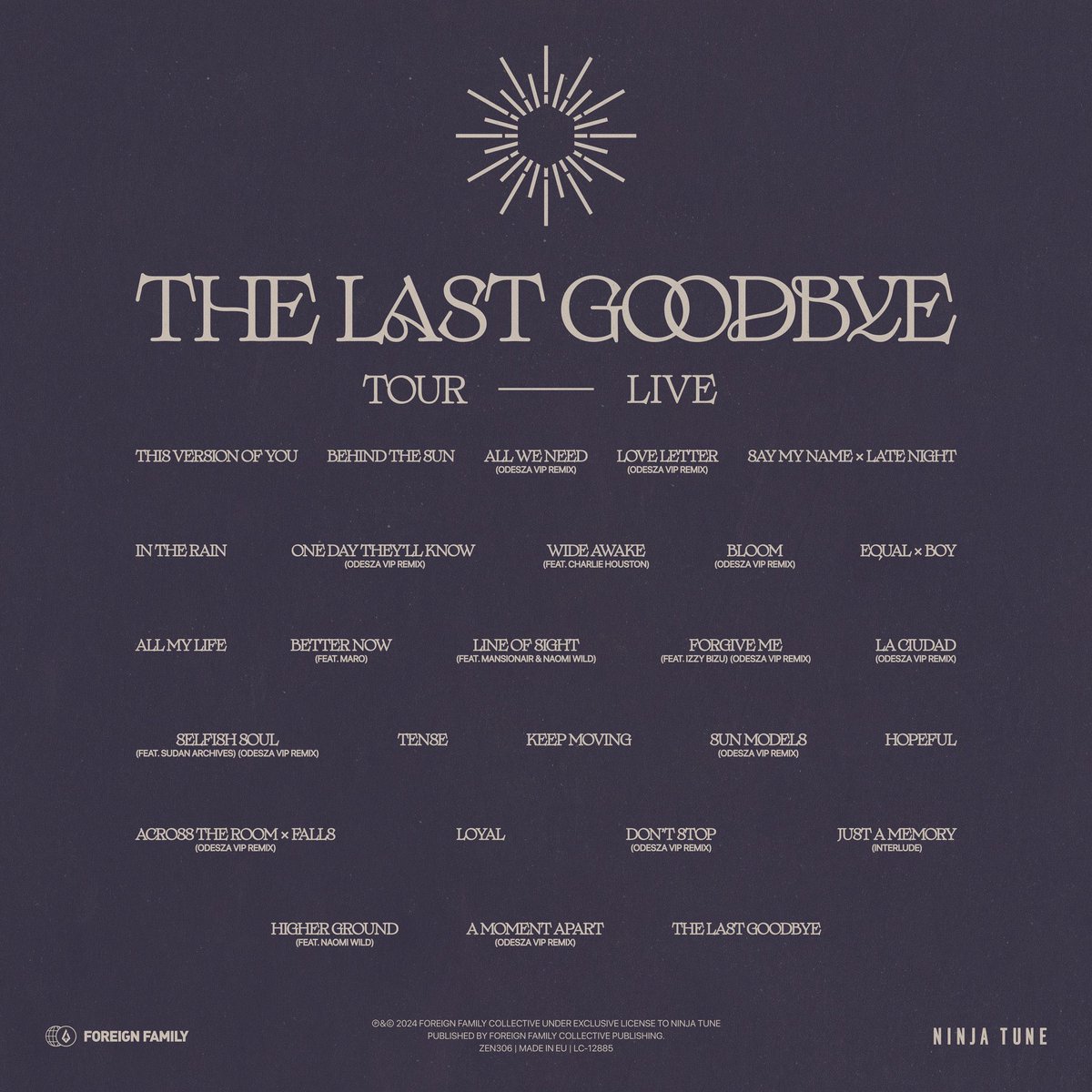 ODESZA LIVE ALBUM OUT MAY 31 ⬡ “Forgive Me (VIP)” and “A Moment Apart (VIP)” are both out now @odesza “Through the release of these live recordings, we hope that people will be able to revisit and relive the live performances that have brought us so much joy and connection.”