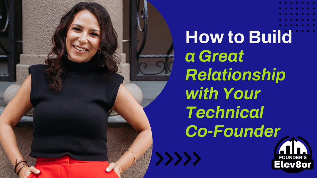 🎯 Navigating a startup? It’s crucial how you connect with your co-founder on the shared vision. 

👉  Today’s newsletter dives into building this essential relationship and spotting potential issues early: vist.ly/yase

#EntrepreneurLife #TechLeadership #StartupTips