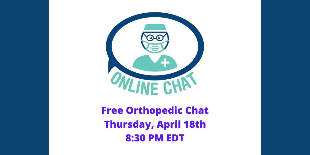 Do you have a question for our #OrthopedicSurgeons about #OrthopedicConditions? Join us on Thursday, April 18th at 8:30 PM EDT for a free group online chat session. See tinyurl.com/ICLLChat for signup details. #orthopedics #LimbLengthening #DrShawnStandard #ICLL #ICLLChat
