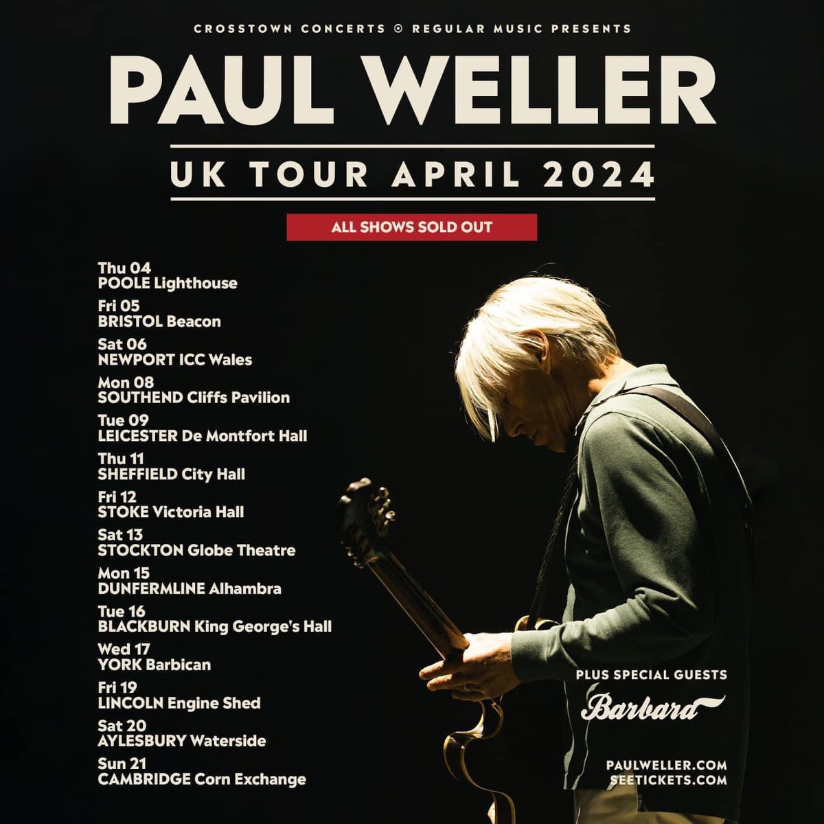 So who’s at Paul Weller tomorrow evening? @KingGeorgesHall @paulwellerHQ