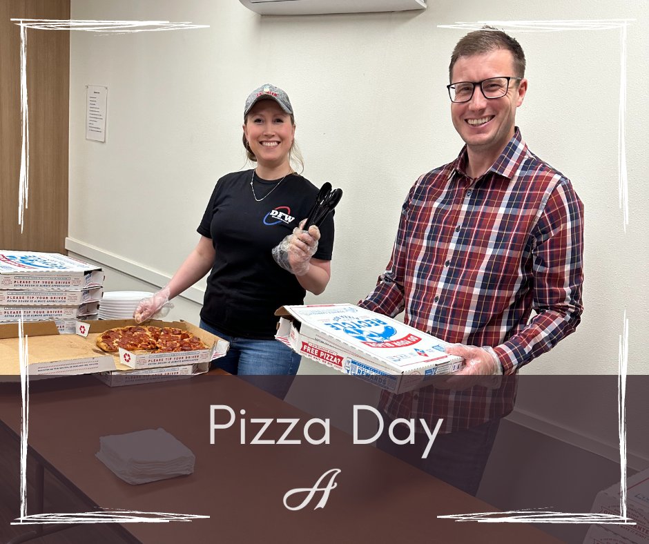 Our fun team provided a pizza lunch for everyone last week, and served slices with smiles!

#antoncabinetry #qualityindesign #morethanmillwork #employeeappreciation #funatwork #woodworking #pizza #architecturalmillwork #customcabinetry #freelunch