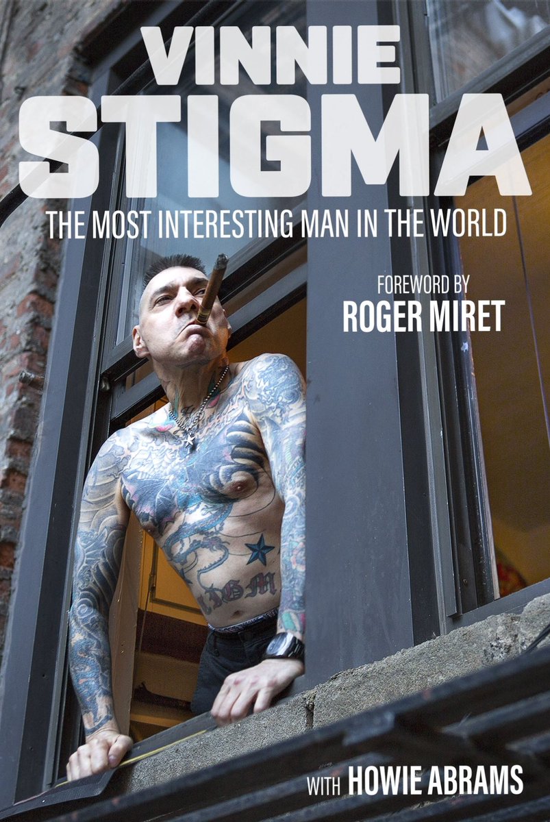 Alright y’all, the cat’s out of the bag! VINNIE STIGMA’s autobiography THE MOST INTERESTING MAN IN THE WORLD will be published September 10th and is available for pre-order NOW! Amazon: amzn.to/49SryOZ B&N: bit.ly/Stigma_BN Foreword by Roger Miret.