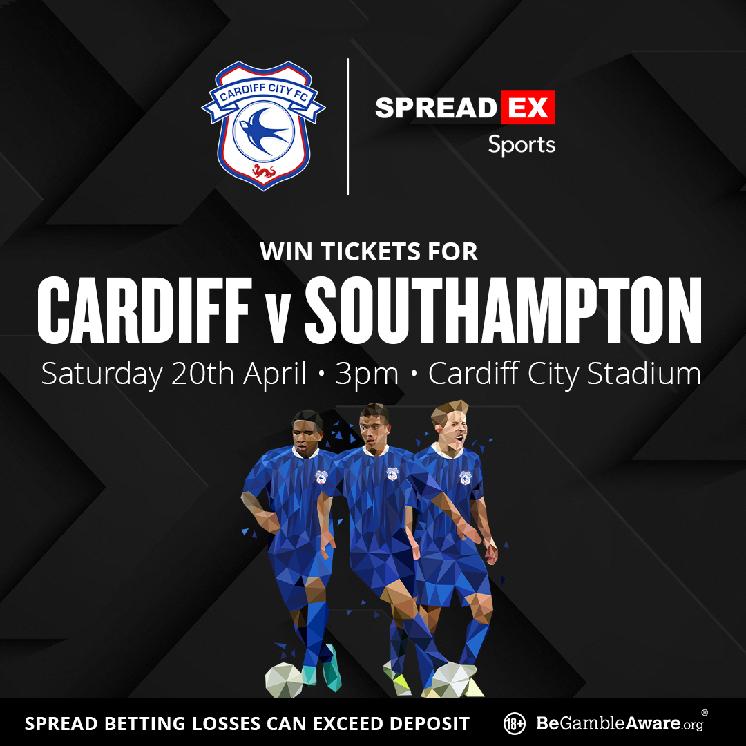 Spreadex Sports (@spreadexsport) on Twitter photo 🚨Competition Time🚨
How do you fancy the chance to win tickets to <a href="/CardiffCityFC/">Cardiff City FC</a> 🆚 Southampton?!🎟️
For the chance to win🥇
1⃣ Follow us + Repost this post♻️
2⃣ Enter your details in the entry form below⤵️
spreadex.com/cardiffga
TS&C's Apply🔞 🚨Competition Time🚨
How do you fancy the chance to win tickets to <a href="/CardiffCityFC/">Cardiff City FC</a> 🆚 Southampton?!🎟️
For the chance to win🥇
1⃣ Follow us + Repost this post♻️
2⃣ Enter your details in the entry form below⤵️
spreadex.com/cardiffga
TS&C's Apply🔞
