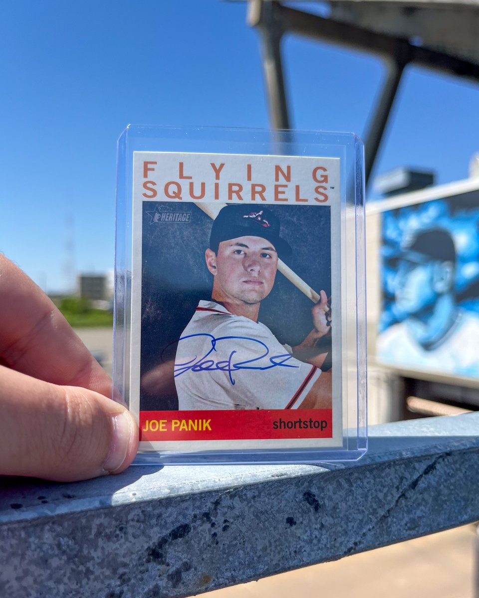 Our first homestand was a blast! Let's give away a signed card by our Opening Night guest to celebrate our 14th season at The Diamond. Retweet to enter to win this Joe Panik Topps Heritage card. Must be following to win.