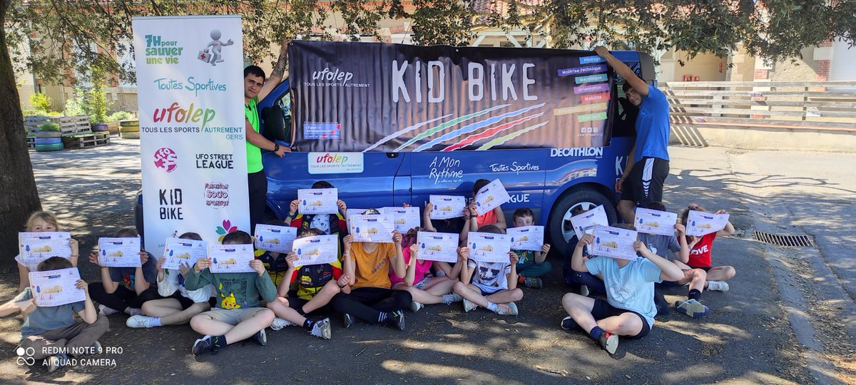 Ufolep32's tweet photo. 📸 Focus sur notre dernier stage #SavoirRoulerAVelo #SRAV à Valence-sur-Baïse #Ténarèze 🚲
Une action soutenue et accompagnée par @GenerationVelo, #SDJES @dsden_32, @LeGers32 et @Prefet32, notamment dans le cadre du #PDASR 🚴
@UFOLEP @Sports_gouv @education_gouv https://t.co/uBUIaZKuts