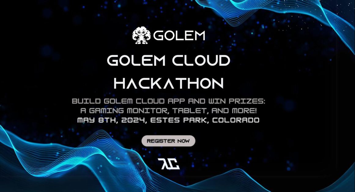 Get ready for the @GolemCloud Sponsored #Hackathon at @lambda_conf on May 8 in Estes Park, CO! 

Dive into WebAssembly & build on Golem with developers skilled in Rust, Go, Python & more. Compete for top prizes!

Sign up for free ➡ buff.ly/3vUXNPn 
In-person and online!