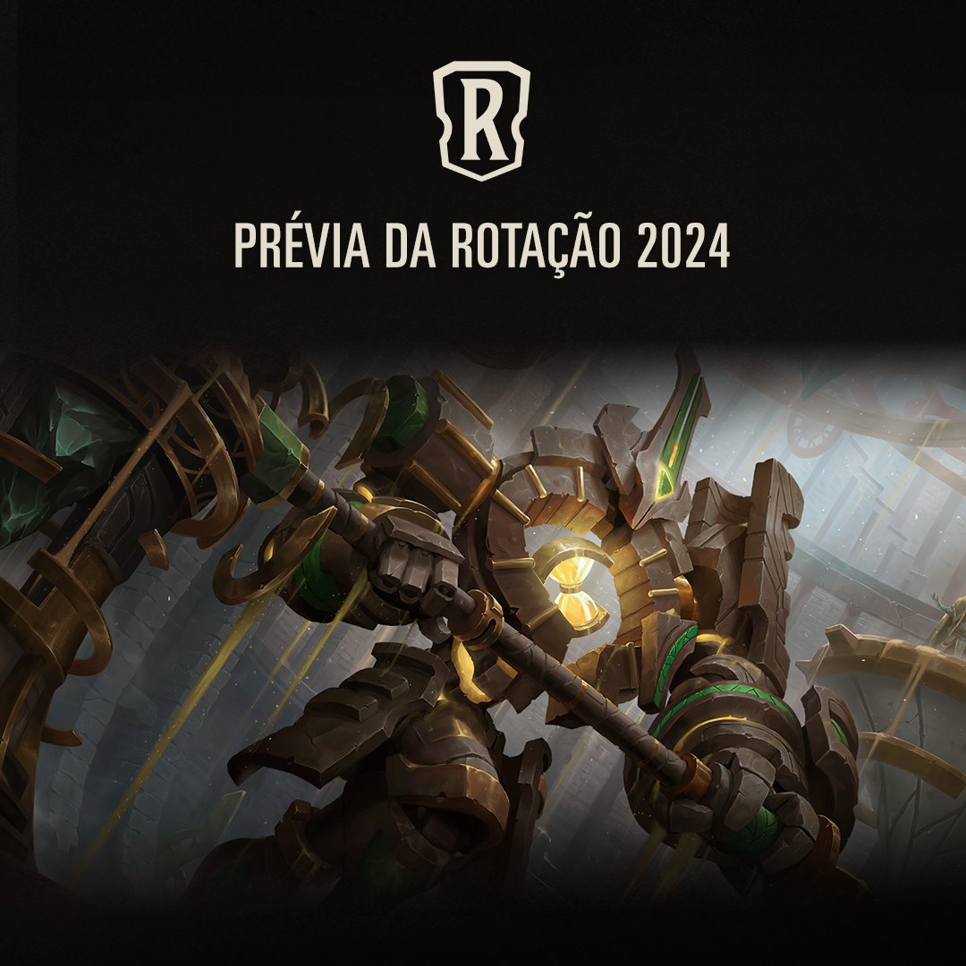 O IAmWalrus (Designer de Jogo Sênior) vai mostrar uma prévia da Rotação 2024. A lista completa sai hoje, às 17h BRT. 📝 Detalhes na íntegra: playruneterra.com/pt-br/news/gam…