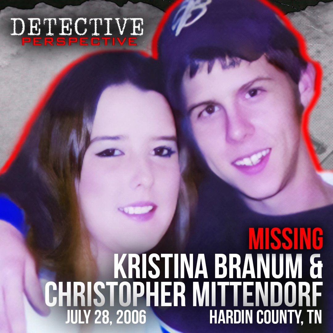 On July 28th, 2006, Kristina Branum and Christopher Mittendorf, a young couple from Hardin County, Tennessee, were reported missing after they didn’t show up for a visit with Chris’s dad on the July 27th.