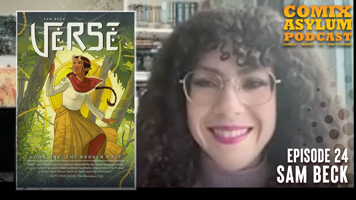 @sambeckdraws drops by the Comix Asylum Podcast for a few laughs, to chat about her webcomic turned YA graphic novel Verse from @thevaultcomics and how she jumped from web design to comics. youtu.be/vEalHAaFoyI #comicbooks #webcomics