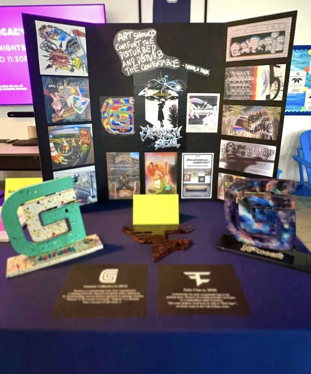 Art showcase at my work today, I entered my best graphic designs and a couple wood art pieces I haven’t shipped out yet. This is the first time I’ve presented my art in person before.