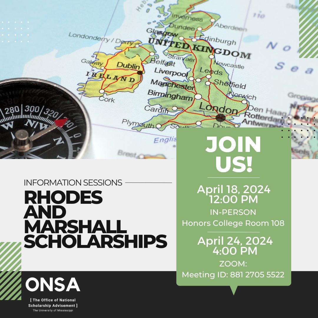 Are you interested in going abroad for your graduate studies? Do you have a passion for leadership and making a difference in your academic and professional field? Join ONSA to take a deep dive into these prestigious scholarships for study in the UK – the Rhodes and Marshall.