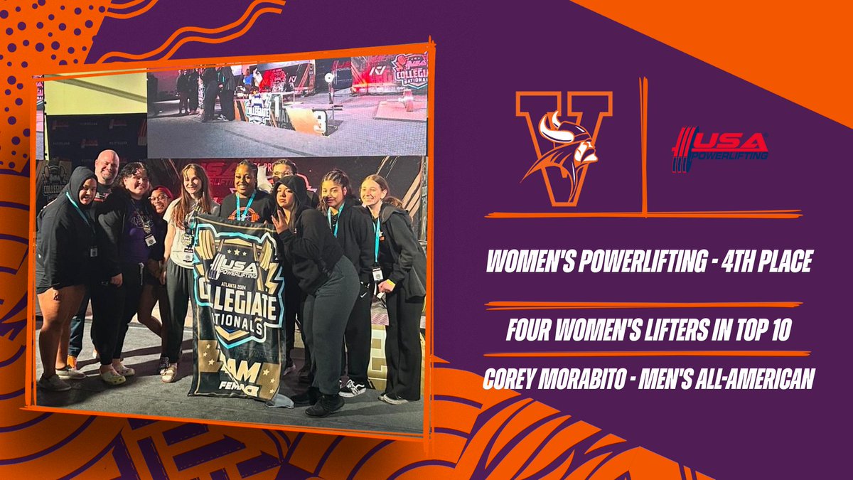 Missouri Valley College Women's Powerlifting Team Places Fourth at USA Collegiate Nationals, Men's Team Produces One All-American! #valleywillroll
valleywillroll.com/sports/wweight…