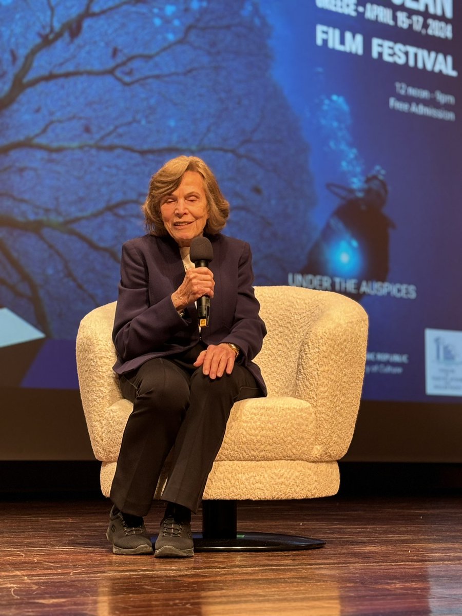 avgerinopoulou's tweet image. Happening now: Her #Deepness @SylviaEarle on stage at @MegaronAthens during @OurOceanGreece #filmfestival opening reception. Thank you, Sylvia, for being such an #inspiration for so many of us.
@MissionBlue #ourocean