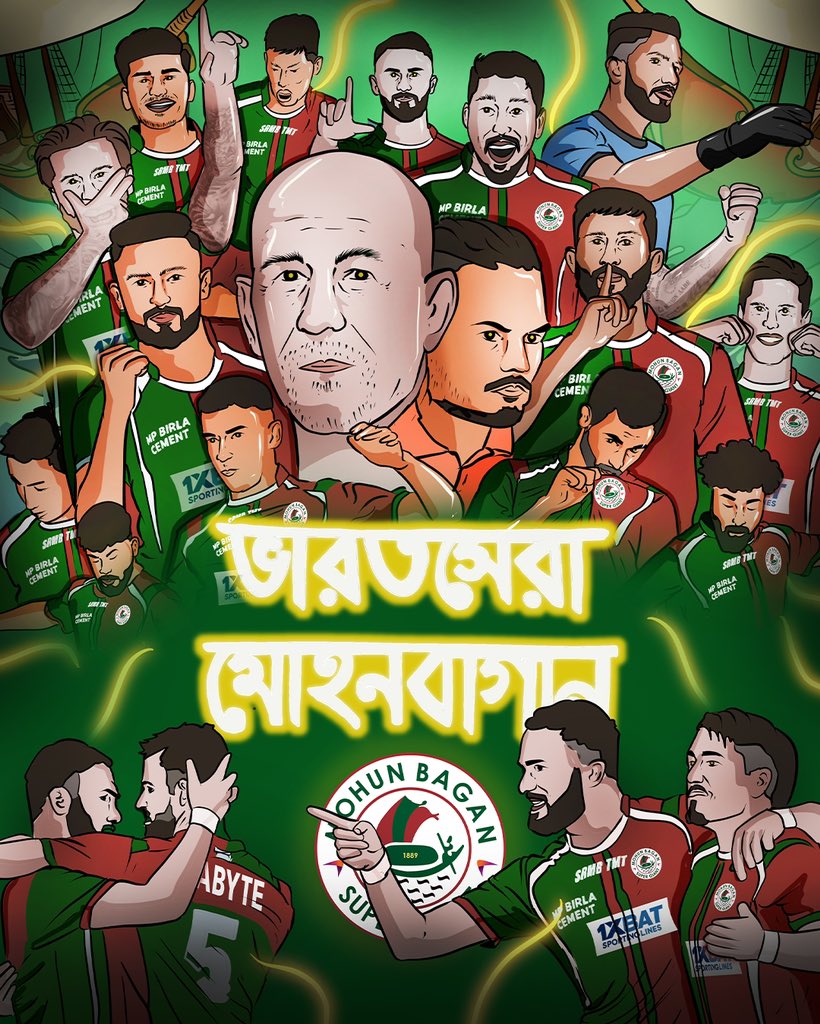 mohunbagansg's tweet photo. CHAMPIONS OF INDIA! 💚♥️

#MBSG #JoyMohunBagan #আমরাসবুজমেরুন #ISL10 https://t.co/rvTr4rlaVx
