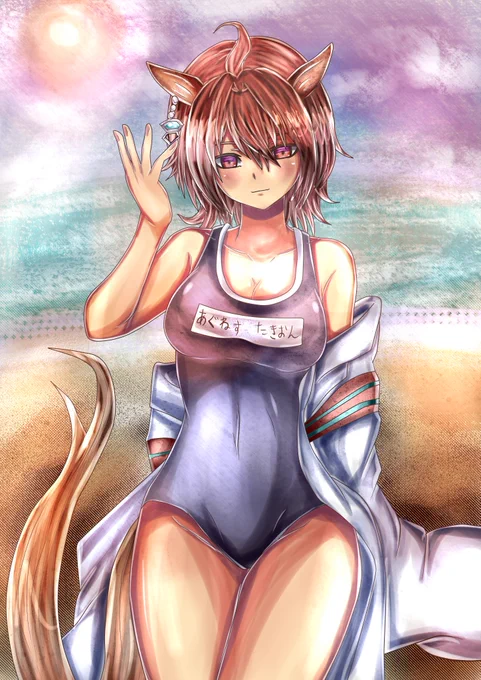 #気温が高いので気が早いが水着絵が見たい 4枚目は水着ではなく素っ裸です